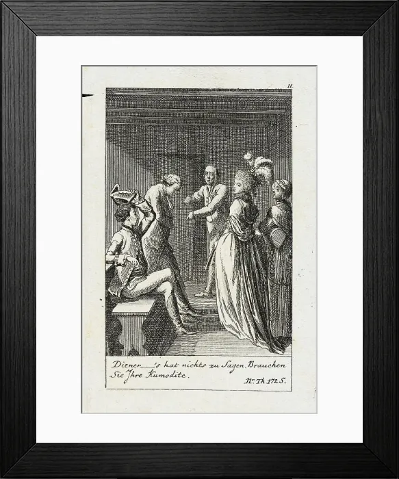 Framed Print : Plate 11 for J.G. Muller's Siegfried von Lindenberg, 1783. Creator: Daniel Nikolaus Chodowiecki Framed Print : Plate 11 for J.G. Muller's Siegfried von Lindenberg, 1783. Creator: Daniel Nikolaus Chodowiecki