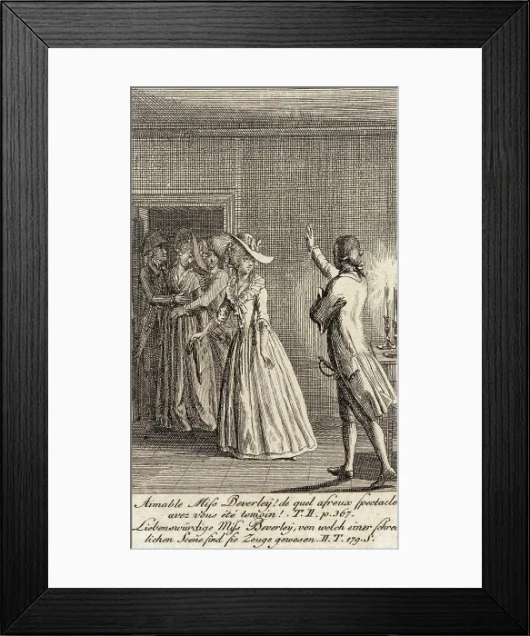 Framed Print : Cecilia or the Story of a Rich Orphan, 1787. Creator: Daniel Nikolaus Chodowiecki Framed Print : Cecilia or the Story of a Rich Orphan, 1787. Creator: Daniel Nikolaus Chodowiecki