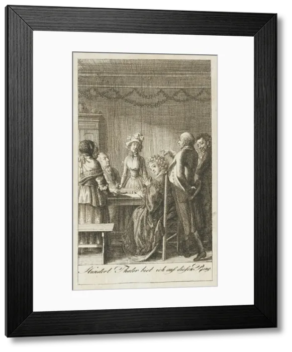 Framed Print : Illustration for Ehrenberg's Pocketbook for 1796, 1795. Creator: Daniel Nikolaus Chodowiecki Framed Print : Illustration for Ehrenberg's Pocketbook for 1796, 1795. Creator: Daniel Nikolaus Chodowiecki
