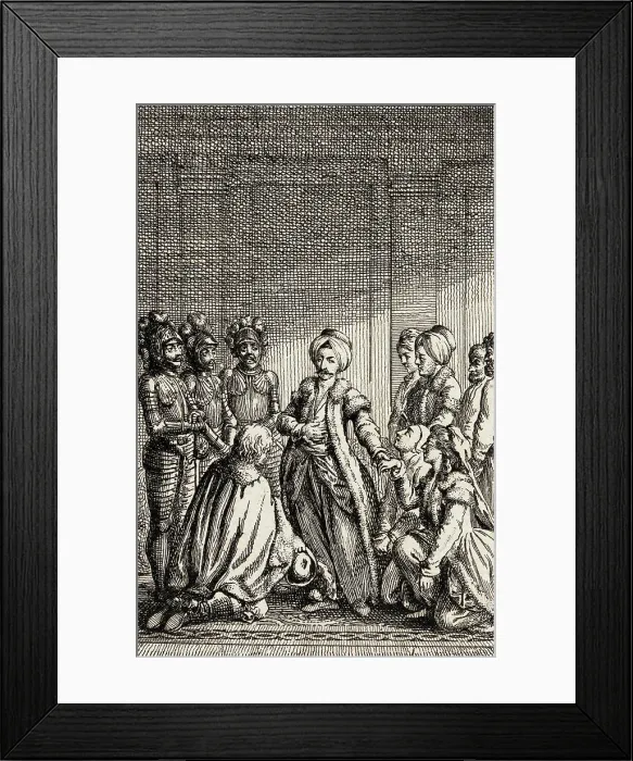 Framed Print : Adelheim von Veltheim, 1783. Creator: Daniel Nikolaus Chodowiecki Framed Print : Adelheim von Veltheim, 1783. Creator: Daniel Nikolaus Chodowiecki