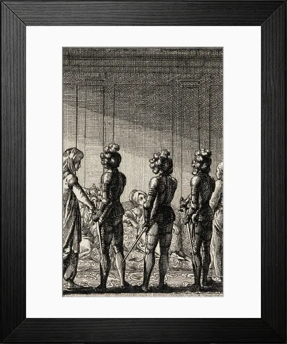 Framed Print : Adelheim von Veltheim, 1783. Creator: Daniel Nikolaus Chodowiecki Framed Print : Adelheim von Veltheim, 1783. Creator: Daniel Nikolaus Chodowiecki