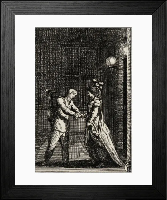 Framed Print : Adelheim von Veltheim, 1783. Creator: Daniel Nikolaus Chodowiecki Framed Print : Adelheim von Veltheim, 1783. Creator: Daniel Nikolaus Chodowiecki