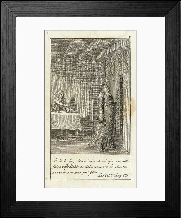 Framed Print : Illustration for Le Sage's Gil Blas, 1783. Creator: Daniel Nikolaus Chodowiecki Framed Print : Illustration for Le Sage's Gil Blas, 1783. Creator: Daniel Nikolaus Chodowiecki