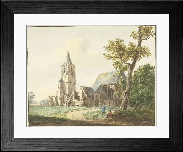 Framed Print : Warmond Church, 1786-1839. Creator: Pieter Gerardus van Os Framed Print : Warmond Church, 1786-1839. Creator: Pieter Gerardus van Os
