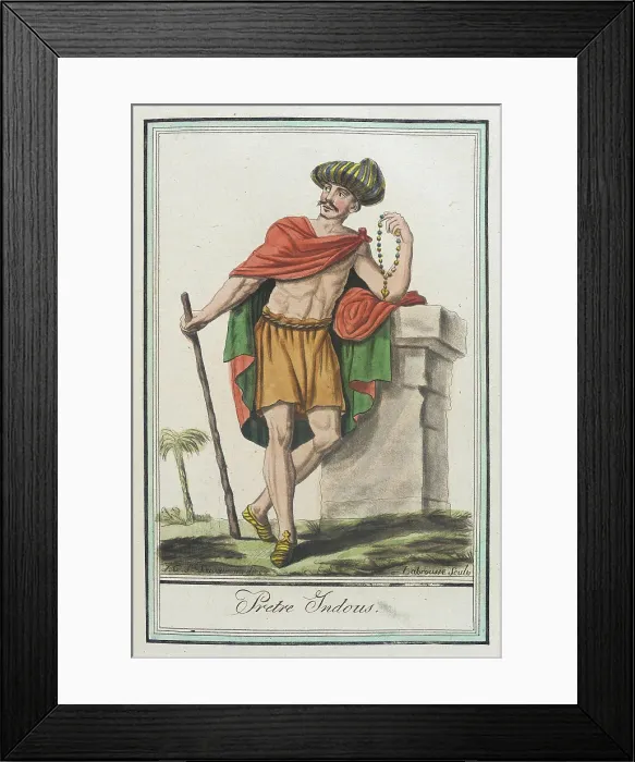 Framed Print : Costumes de Différents Pays, Pretre Indous, c1797. Creators: Jacques Grasset de Saint-Sauveur, LF Labrousse Framed Print : Costumes de Différents Pays, Pretre Indous, c1797. Creators: Jacques Grasset de Saint-Sauveur, LF Labrousse