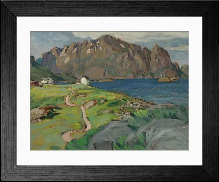 Framed Print : Summer, Store Molla. Study from Lofoten. Creator: Anna Katarina Boberg Framed Print : Summer, Store Molla. Study from Lofoten. Creator: Anna Katarina Boberg