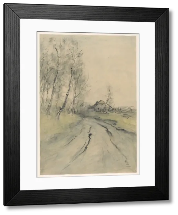 Framed Print : Country road, 1933. Creator: Pieter H.J.J. Ras Framed Print : Country road, 1933. Creator: Pieter H.J.J. Ras
