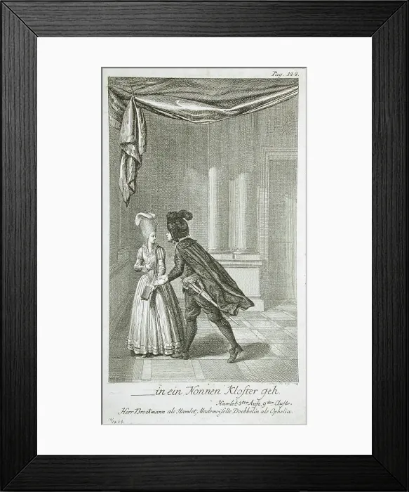 Framed Print : Illustration for Shakespeare's Hamlet, 1778. Creator: Daniel Nikolaus Chodowiecki Framed Print : Illustration for Shakespeare's Hamlet, 1778. Creator: Daniel Nikolaus Chodowiecki