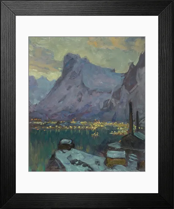 Framed Print : Svolvaer Harbour at the Height of the Fishing Season.Study from Lofoten, 1934. Creator: Anna Katarina Boberg Framed Print : Svolvaer Harbour at the Height of the Fishing Season.Study from Lofoten, 1934. Creator: Anna Katarina Boberg
