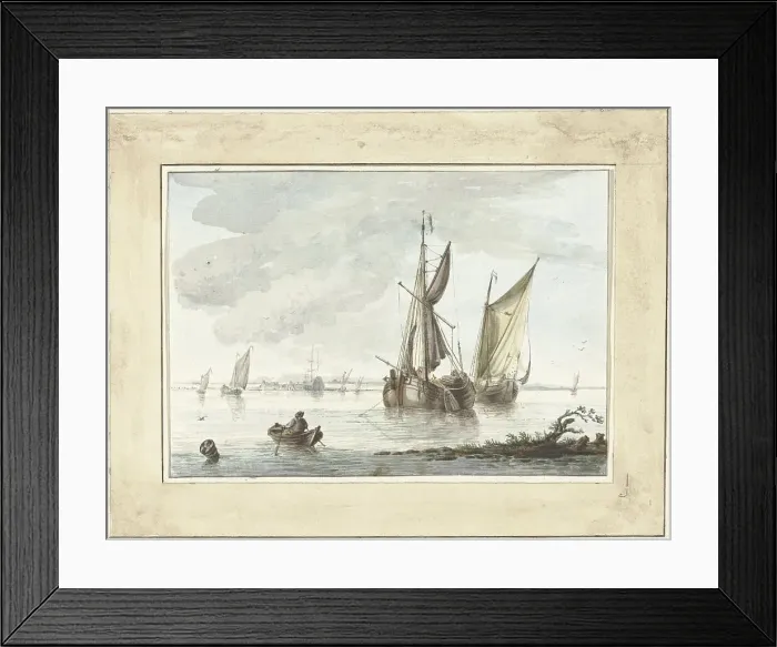 Framed Print : Marine, 1745-1784. Creator: Pieter van Loo Framed Print : Marine, 1745-1784. Creator: Pieter van Loo