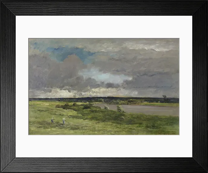 Framed Print : The Coming Storm; Early Spring, 1874. Creator: Charles Francois Daubigny Framed Print : The Coming Storm; Early Spring, 1874. Creator: Charles Francois Daubigny