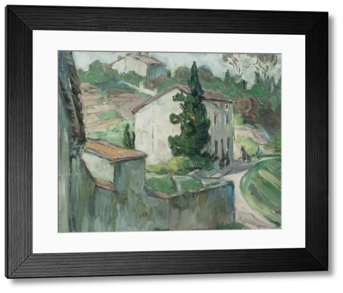 Framed Print : The Red Roofs. Study from the South of France, 1927. Creator: Anna Katarina Boberg Framed Print : The Red Roofs. Study from the South of France, 1927. Creator: Anna Katarina Boberg