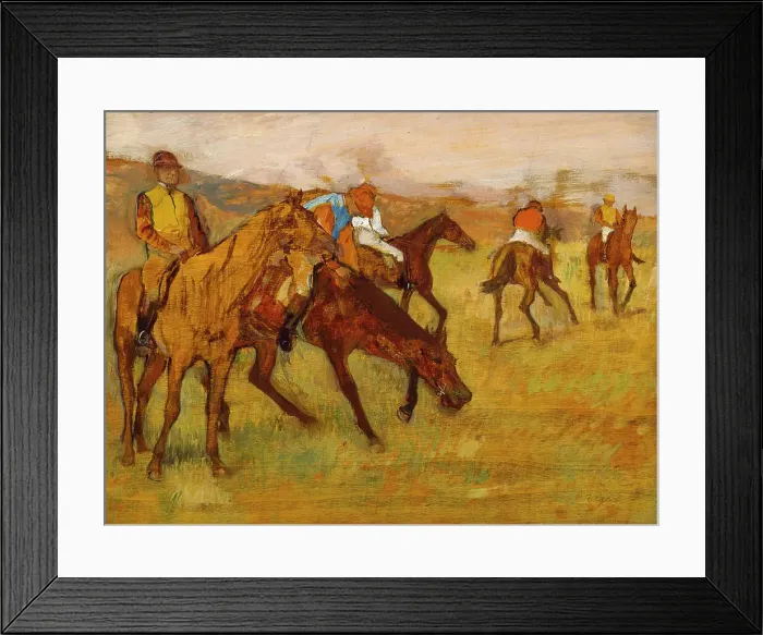 Framed Print : Before the Race, 1882-1884. Creator: Edgar Degas Framed Print : Before the Race, 1882-1884. Creator: Edgar Degas