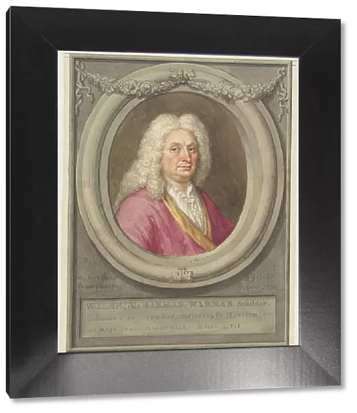 Portrait of Wilhelm Hermann Werner, 1735. Creator: Tako Hajo Jelgersma