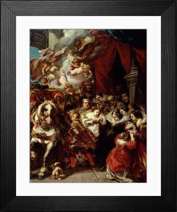 Framed Print : The Departure of Elisabeth of France for Spain, after 1858. Creator: Eugene Isabey Framed Print : The Departure of Elisabeth of France for Spain, after 1858. Creator: Eugene Isabey