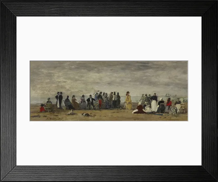 Framed Print : Trouville, 1871. Creator: Eugene Louis Boudin Framed Print : Trouville, 1871. Creator: Eugene Louis Boudin