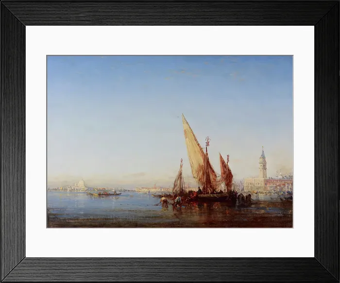 Framed Print : Venice, Midday, 1868. Creator: Felix Francois Georges Philibert Ziem Framed Print : Venice, Midday, 1868. Creator: Felix Francois Georges Philibert Ziem