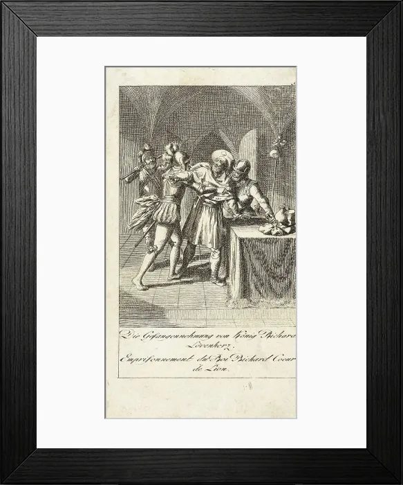 Framed Print : Plate 9 for History of the Middle Ages, 1793. Creators: Daniel Nikolaus Chodowiecki, Eberhard Siegfried Henne