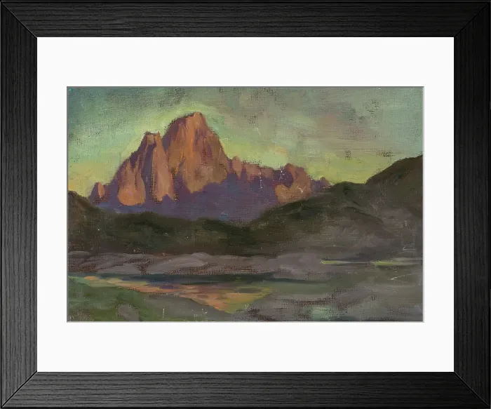 Framed Print : Vaagakallen. Study from Lofoten, 1901. Creator: Anna Katarina Boberg