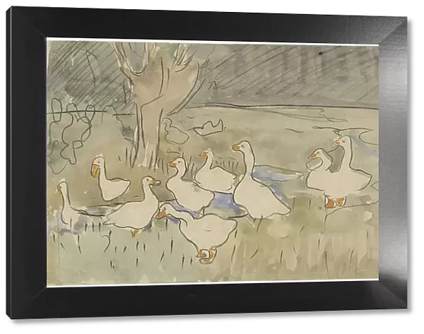 Ducks, 1873-1917. Creator: Theo van Hoytema