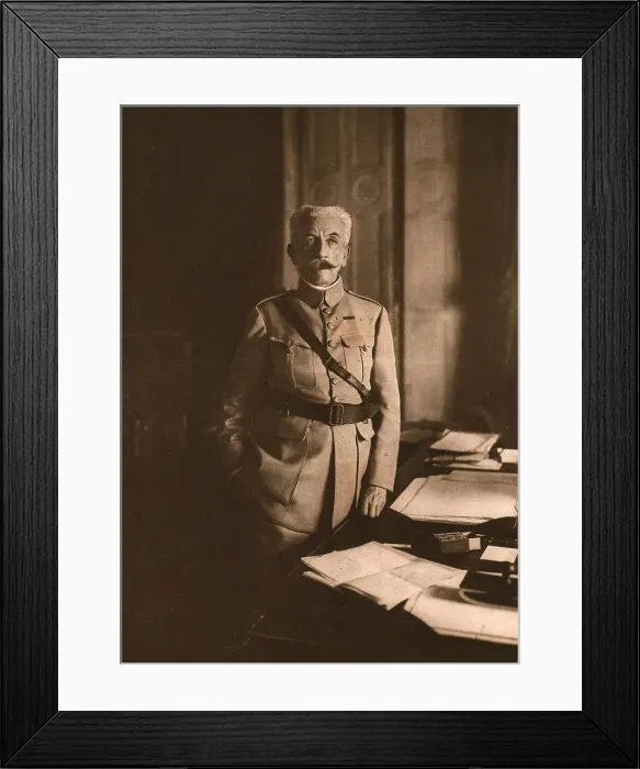 Framed Print : Nos Grands Chefs; Le general Lyautey, ministre de la guerre, 1917. Creator: Unknown Framed Print : Nos Grands Chefs; Le general Lyautey, ministre de la guerre, 1917. Creator: Unknown