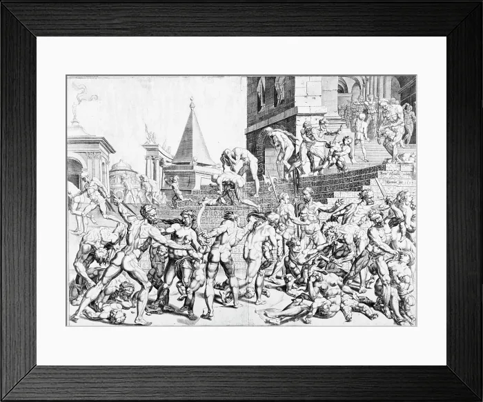 Framed Print : The Massacre of the Innocents, c1550. Creator: Dirck Volkertsen Coornhert Framed Print : The Massacre of the Innocents, c1550. Creator: Dirck Volkertsen Coornhert