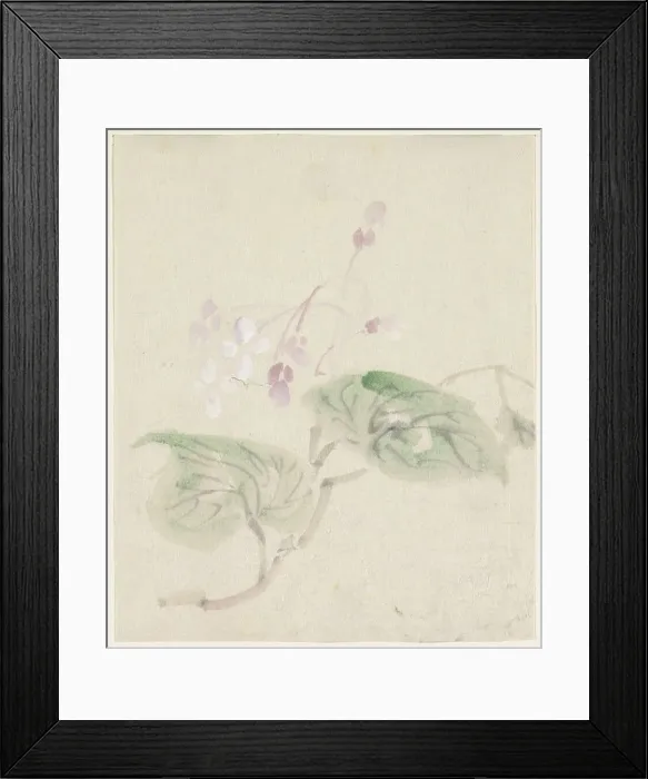 Framed Print : Pink wisteria, 1808-1861. Creator: Utagawa Kuniyoshi Framed Print : Pink wisteria, 1808-1861. Creator: Utagawa Kuniyoshi
