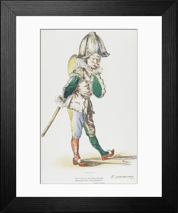 Framed Print : Polichinelle, 1874. Creator: Edouard Manet Framed Print : Polichinelle, 1874. Creator: Edouard Manet