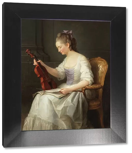 Portrait of a violinist , 1773. Creator: Anne Vallayer-Coster