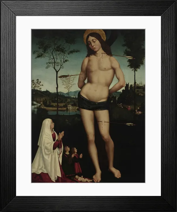 Framed Print : Saint Sebastian, c1505. Creator: Antonio Rimpacta Framed Print : Saint Sebastian, c1505. Creator: Antonio Rimpacta
