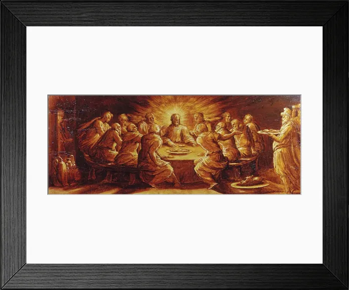 Framed Print : The Last Supper, c1545. Creator: Giorgio Vasari Framed Print : The Last Supper, c1545. Creator: Giorgio Vasari