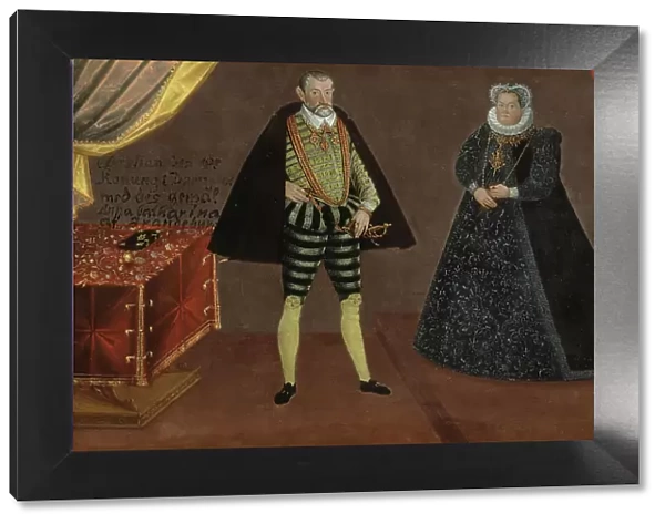 Portrait of a Princely couple, most probably John Frederick, Duke of Pomerania and his wife...1590s Creator: Anon