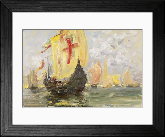 Framed Print : Scene of a Regatta, Venice, 19th century. Creator: Francis Hopkinson Smith Framed Print : Scene of a Regatta, Venice, 19th century. Creator: Francis Hopkinson Smith
