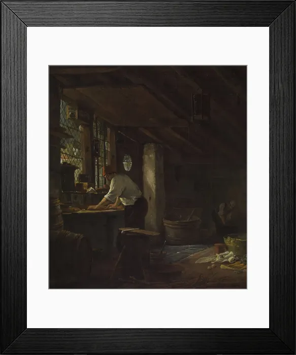 Framed Print : Kitchen Interior, 1650-1670. Creator: Thomas Wyck Framed Print : Kitchen Interior, 1650-1670. Creator: Thomas Wyck