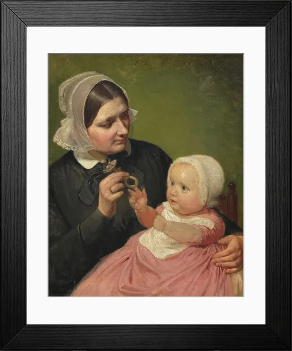 Framed Print : The Artist's Wife and Their Son Poul, mid-19th century. Creator: Wilhelm Marstrand Framed Print : The Artist's Wife and Their Son Poul, mid-19th century. Creator: Wilhelm Marstrand