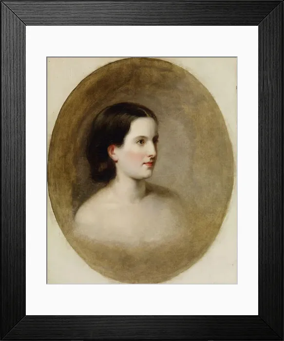 Framed Print : Portrait of Jane Breckenridge, 1830-1878. Creator: Alfred Jacob Miller Framed Print : Portrait of Jane Breckenridge, 1830-1878. Creator: Alfred Jacob Miller