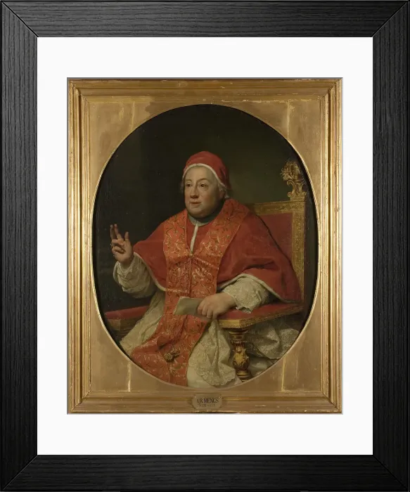 Framed Print : The Pope Clemens XIII, c18th century. Creator: Anton Raphael Mengs Framed Print : The Pope Clemens XIII, c18th century. Creator: Anton Raphael Mengs
