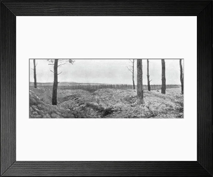Framed Print : Sur le massif de Moronvilliers; Le mont Cornillet vu de nos tranchees de depart... (1917). Creator: Unknown Framed Print : Sur le massif de Moronvilliers; Le mont Cornillet vu de nos tranchees de depart... (1917). Creator: Unknown