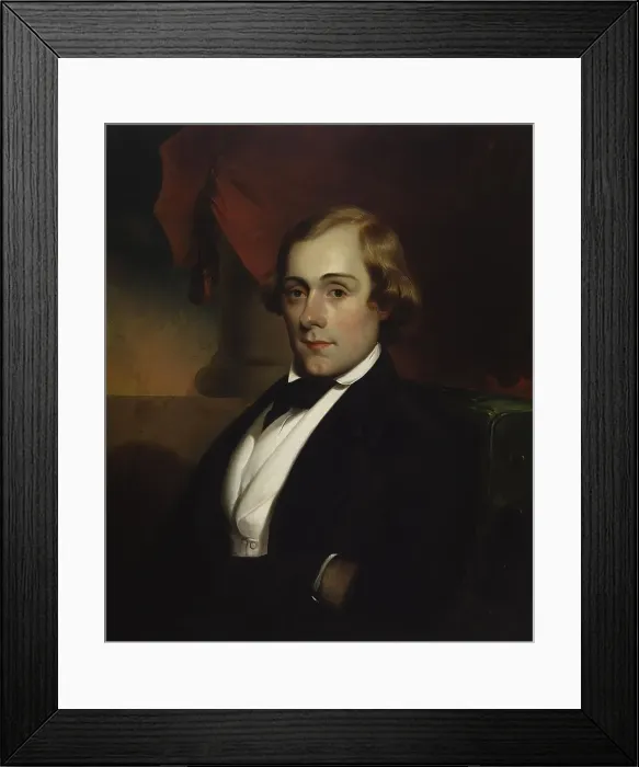 Framed Print : Portrait of William Herald Heald, c1844. Creator: Alfred Jacob Miller Framed Print : Portrait of William Herald Heald, c1844. Creator: Alfred Jacob Miller