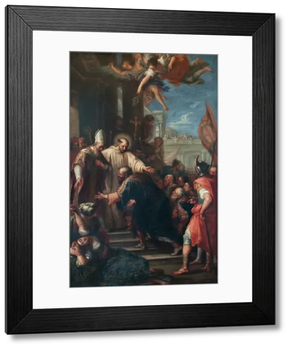 Framed Print : The Cessation of the Schism of Anacletus. Creator: Pietro da Pietri