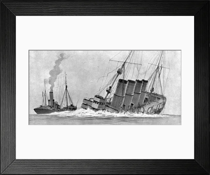 Framed Print : A torpedoing immediately avenged; On December 14, 1917, in the Ionian Sea... 1917. Creator: Unknown Framed Print : A torpedoing immediately avenged; On December 14, 1917, in the Ionian Sea... 1917. Creator: Unknown
