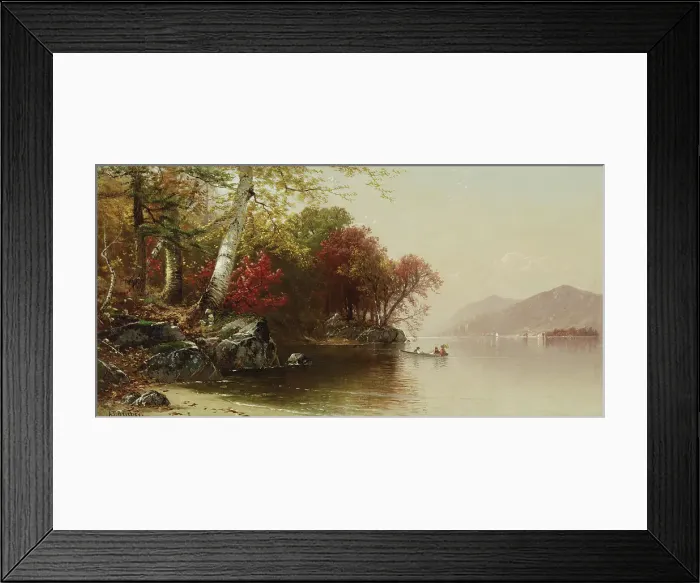 Framed Print : Lake View, 1880-1889. Creator: Alfred Thompson Bricher Framed Print : Lake View, 1880-1889. Creator: Alfred Thompson Bricher