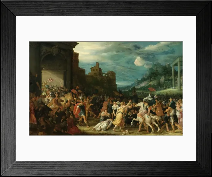Framed Print : The Horatii Entering Rome. Creator: Adriaen van Stalbemt Framed Print : The Horatii Entering Rome. Creator: Adriaen van Stalbemt