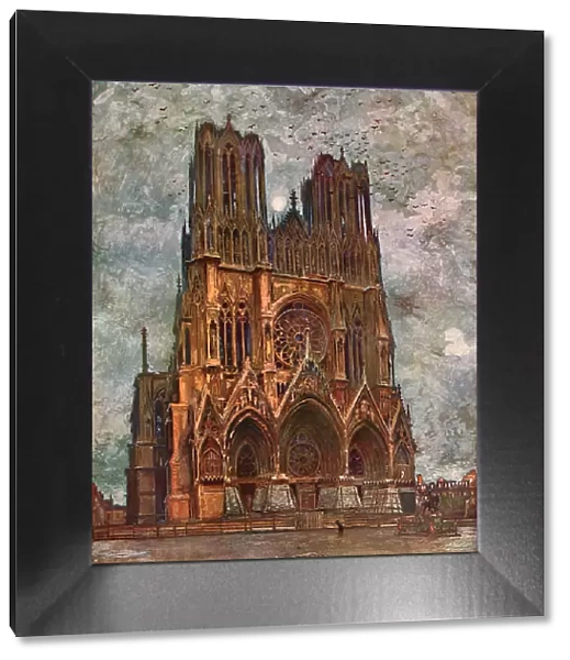 La Cathedrale de Reims, 1917. Creator: Charles-Jules Duvent