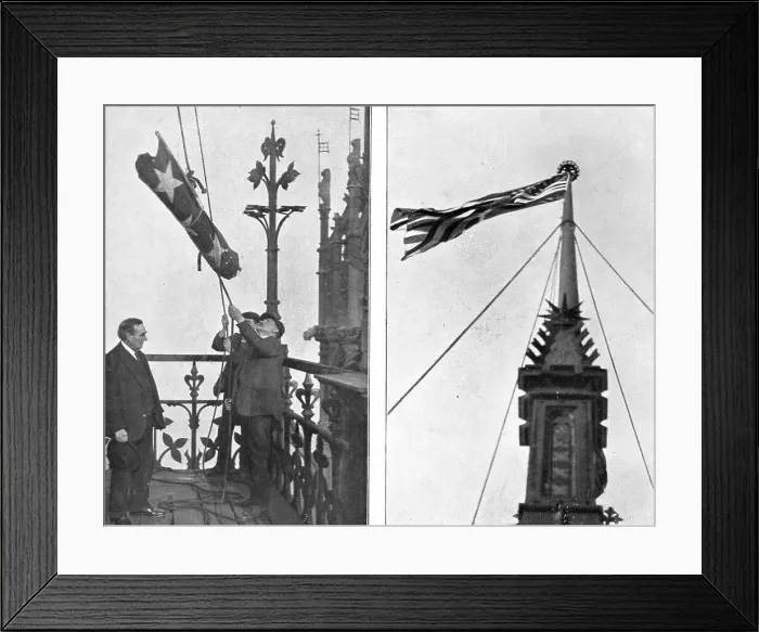 Framed Print : En L'Honneur de L'Amerique; A Londres, le 20 avril 1917: pour la premiere fois, par un grand...1917 Creator: Unknown Framed Print : En L'Honneur de L'Amerique; A Londres, le 20 avril 1917: pour la premiere fois, par un grand...1917 Creator: Unknown