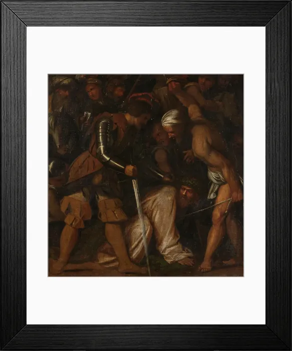 Framed Print : The Carrying of the Cross, 17th century. Creator: Callisto Piazza Framed Print : The Carrying of the Cross, 17th century. Creator: Callisto Piazza
