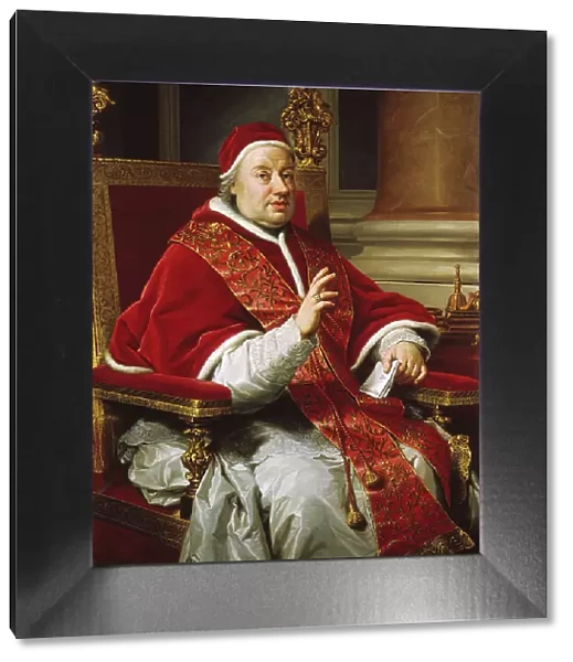Portrait of Pope Clement XIII, 1759. Creator: Anton Raphael Mengs