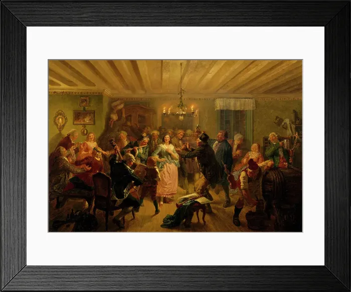 Framed Print : The Concert at Tre Byttor (The Three Barrels tavern in Stockholm's Djurgården Park)... 1860. Creator: Vilhelm Wallander Framed Print : The Concert at Tre Byttor (The Three Barrels tavern in Stockholm's Djurgården Park)... 1860. Creator: Vilhelm Wallander