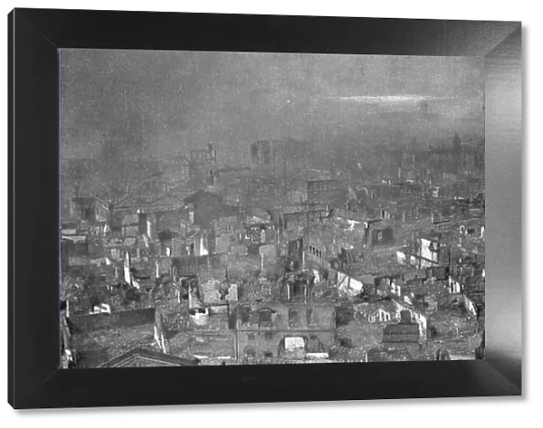 The Fire of Thessaloniki; August 20: Panoramic view taken from the Church... 1917. Creator: Unknown