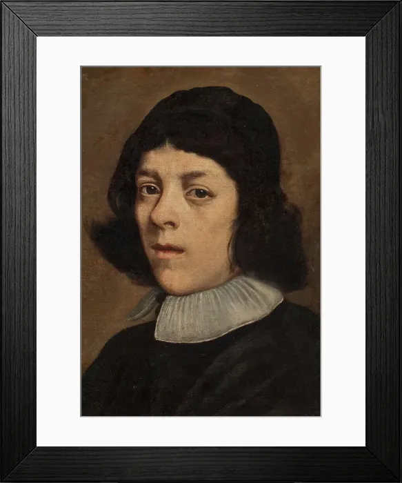 Framed Print : Portrait of a Young Man with a Beret, c17th century. Creator: Carlo Ceresa Framed Print : Portrait of a Young Man with a Beret, c17th century. Creator: Carlo Ceresa